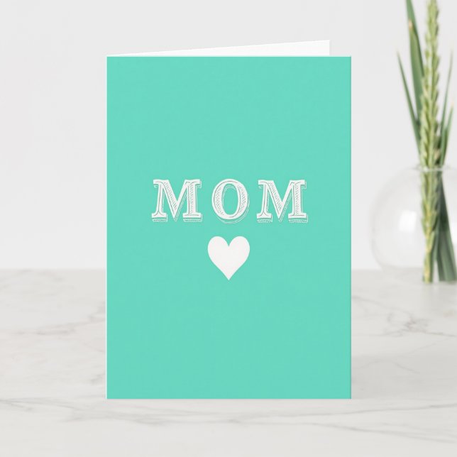 Tarjeta Mom Heart Love Card (Anverso)