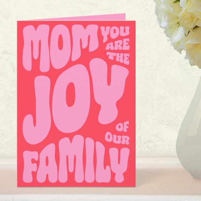 Tarjeta Mom Joy Of The Family Modern Mother's Day Card (Mother's Day Mom Joy )