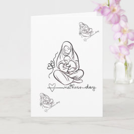 Tarjeta Mom Love  Beautiful Design