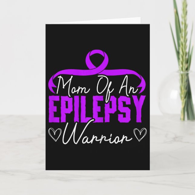Tarjeta Mom Of An Epilepsy Warrior Epilepsy Support Disabi (Anverso)