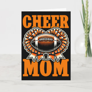 Tarjeta Mom Of Both Footll Cheerleading Cheer Mom Game Day