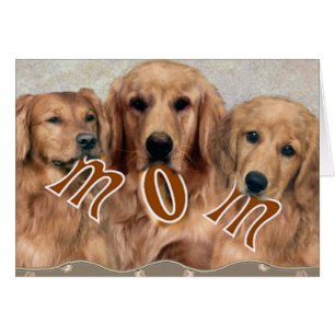 Tarjeta MOM para perro de Golden Retriever