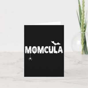 Tarjeta Momcula Tee Mom Cula Halloween Familia Mateo Mam