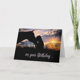 Tarjeta Momento de la Cowgirl de cumpleaños de la juerga d