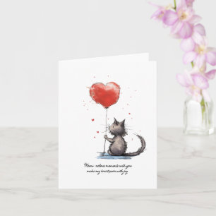Tarjeta Momentos de Corazón Perfecto   Amor Meow-ravilloso