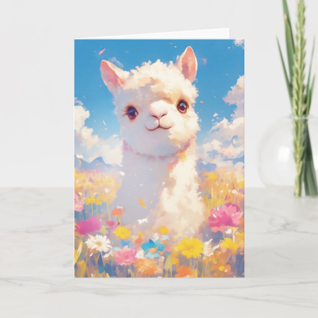 Tarjeta Momentos del Prado de Alpaca (Anverso)