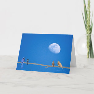 Tarjeta Momentos mágicos llenos de amor: pájaros en el ala