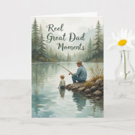 Tarjeta Momentos Realmente Geniales de Papá Pescando con P