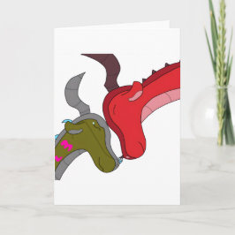 Tarjeta Momma & Baby Dragon Blank Inside Greeting Card