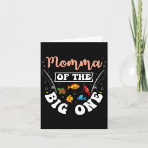 Tarjeta Momma De La Gran Fiesta Del Cumpleaños De La Pesca