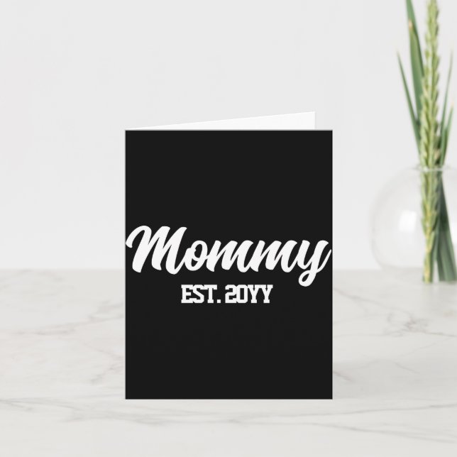 Tarjeta Mommy Est Year D Gift For Mom  (Anverso)