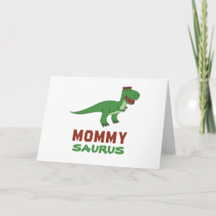 Tarjeta Mommysaurus Dinosaur T-Rex Dino Día de la Madre