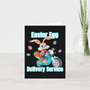 Tarjeta Moms Dads Easter Eging Delivery Service Bunny Moto