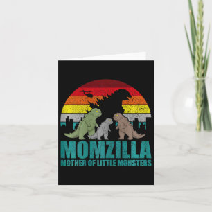 Tarjeta Momzilla Día de la Madre Madre De Pequeños Monstru