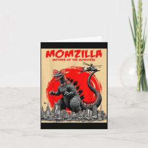 Tarjeta Momzilla madre de monstruos retro vintage mamá