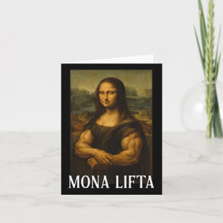 Tarjeta Mona Lifta Bodybuilding Funny Gift