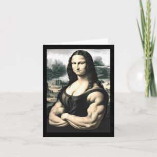 Tarjeta Mona Lisa Bodybuilding Parody Leonardo Da Vinci Me