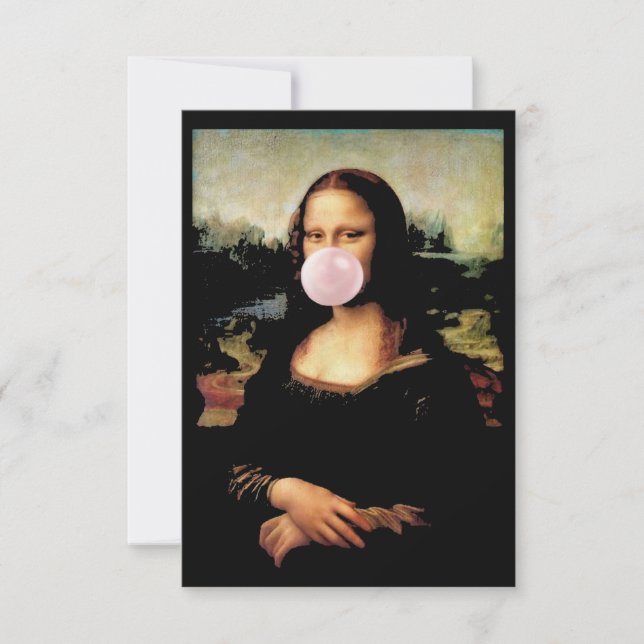 Tarjeta Mona Lisa Chicle Gum (Anverso)