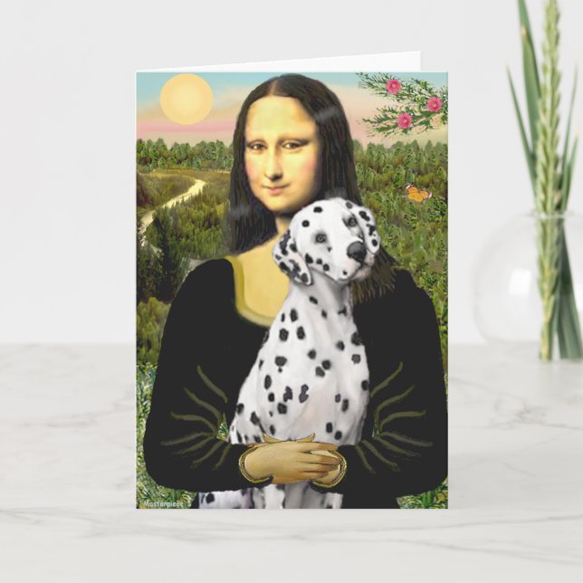 Tarjeta Mona Lisa - Dálmata (Anverso)