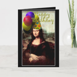 Tarjeta Mona Lisa - La Chica del Cumpleaños