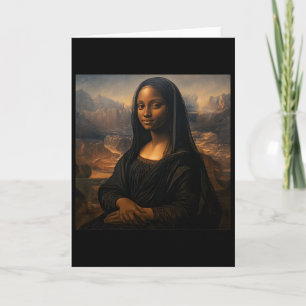 Tarjeta Mona Lisa Negra Mes de la Historia Negra Juneteent