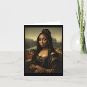 Tarjeta Mona negra Lisa African American Black History Mon