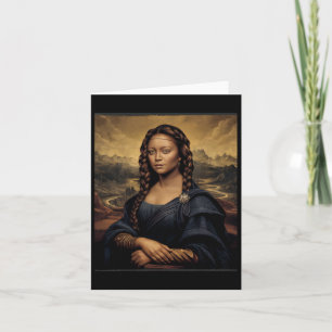Tarjeta Mona Negra Lisa Historia Negra Reina Africana