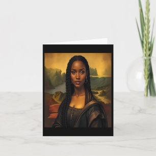 Tarjeta Mona Negra Lisa Historia Negra Reina Africana 1