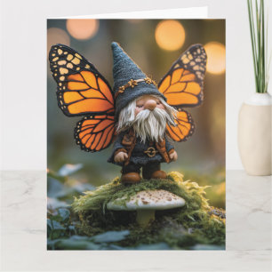 Tarjeta Monarch Butterfly Wingme Gnome - Creatura de fanta