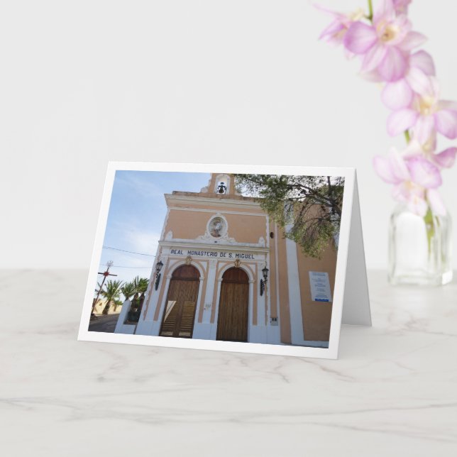 Tarjeta Monasterio de San Miguel en la ciudad de Lliria, V (Orquídea)