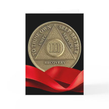 Moneda de aniversario feliz de 3 años AA Cinta roj