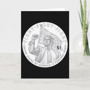 Tarjeta Moneda de Trump Un Dólar _1 