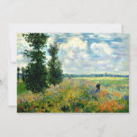 Tarjeta Monet - Campo de amapola, Argenteuil<br><div class="desc">Campo de amapola,  Argenteuil. Famoso cuadro de Claude Monet.</div>