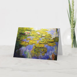 Tarjeta Monet Inspired Lily Pads