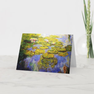 Tarjeta Monet Inspired Lily Pads