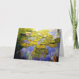 Tarjeta Monet Inspired Lily Pads