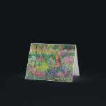 Tarjeta Monet Iris Garden at Giverny Note Card<br><div class="desc">Monet Iris Garden en la tarjeta de nota de Giverny. Pintura de aceite sobre lienzo 1899. El Iris Garden de Giverny representa una de las pinturas florales más coloridas y amadas del monet. El vibrante uso de púrpura, rojo, verde y azul hace de esta una de las piezas impresionistas más...</div>