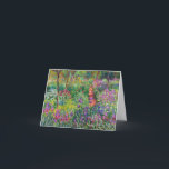 Tarjeta Monet Iris Garden at Giverny Note Card<br><div class="desc">Monet Iris Garden en la tarjeta de nota de Giverny. Pintura de aceite sobre lienzo 1899. El Iris Garden de Giverny representa una de las pinturas florales más coloridas y amadas del monet. El vibrante uso de púrpura, rojo, verde y azul hace de esta una de las piezas impresionistas más...</div>