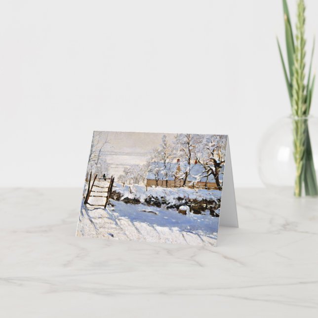 Tarjeta Monet - La urraca (Anverso)