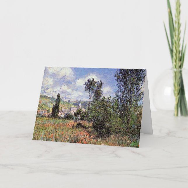 Tarjeta Monet - Lane en los campos de la amapola (Anverso)