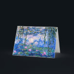 Tarjeta Monet - Lilies de agua, 1919<br><div class="desc">Famosa pintura de Claude Monet: Lilies de agua,  1919</div>