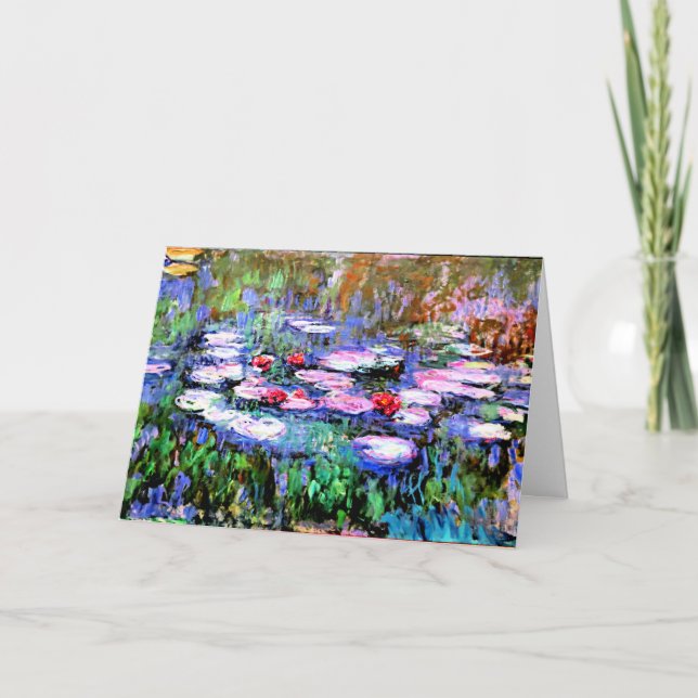 Tarjeta Monet - Los Nenufares, (Anverso)