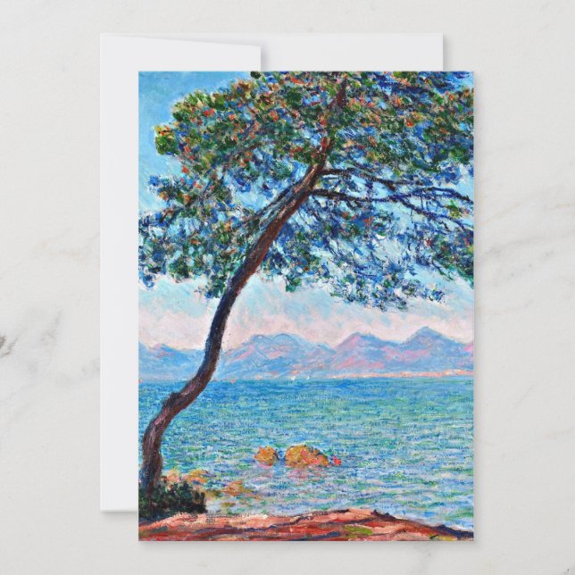 Tarjeta Monet - Montañas Esterel, 1888 (Anverso)