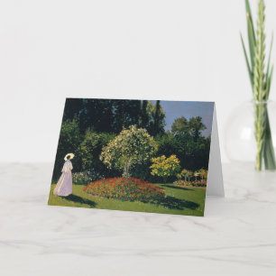 Tarjeta Monet - Mujer en el Jardín