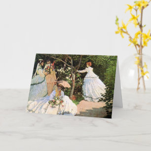 Tarjeta Monet - Mujeres en el jardín