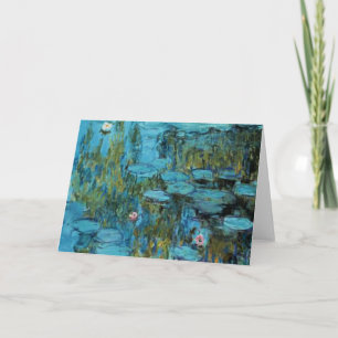 Tarjeta Monet - Nieves, Turquesa,