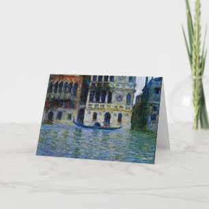 Tarjeta Monet - Palazzo Dario, pintura famosa,