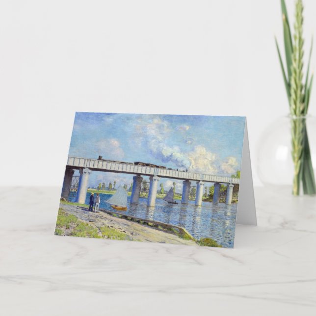 Tarjeta Monet - Puente ferroviario en Argenteuil (Anverso)