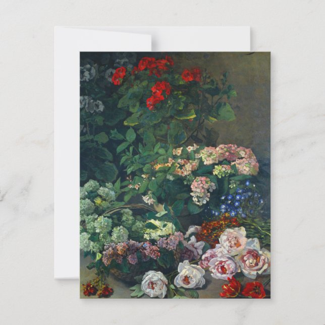 Tarjeta Monet Spring Flowers (Anverso)