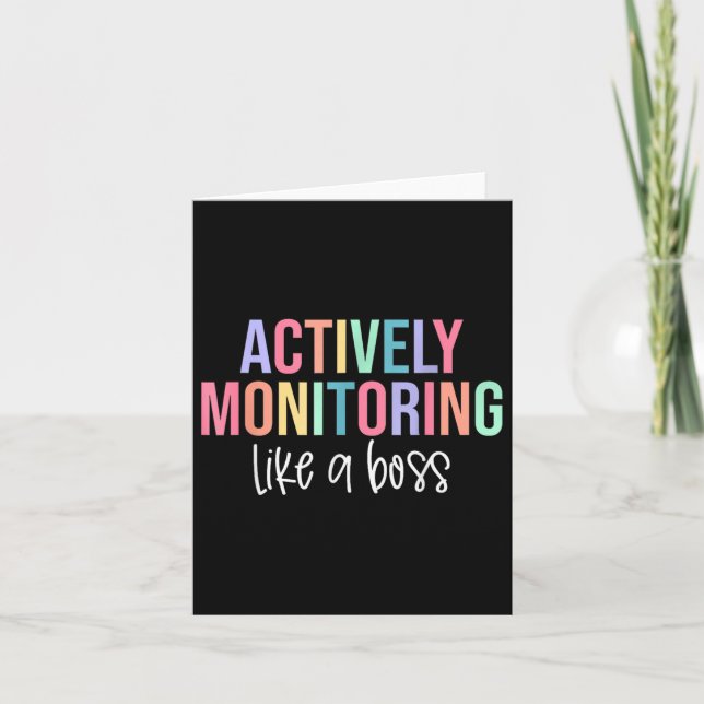 Tarjeta Monitoreando activamente como un testimonio de est (Anverso)